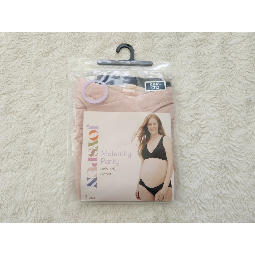 Joyspun Maternity Panty 3 Pack Under-Belly Comfort Wrap Waistband Size XXXL 22